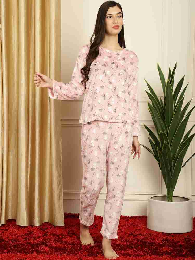 TAG 7 Women Printed Pink Top Pyjama Set Price in India Buy TAG 7 Women Printed Pink Top Pyjama Set at Flipkart Top Pyjama Set