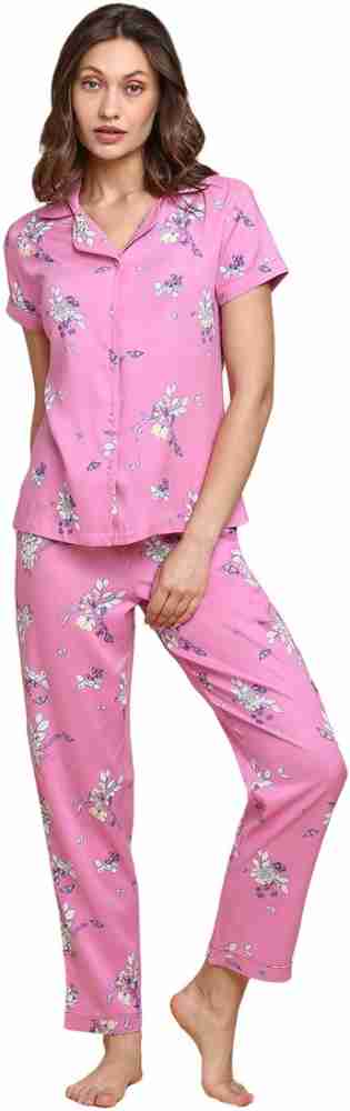 Van Heusen Intimates Allover Print Women Printed Pink Night Suit Set Price  in India - Buy Van Heusen Intimates Allover Print Women Printed Pink Night  Suit Set at  Night Suit Set