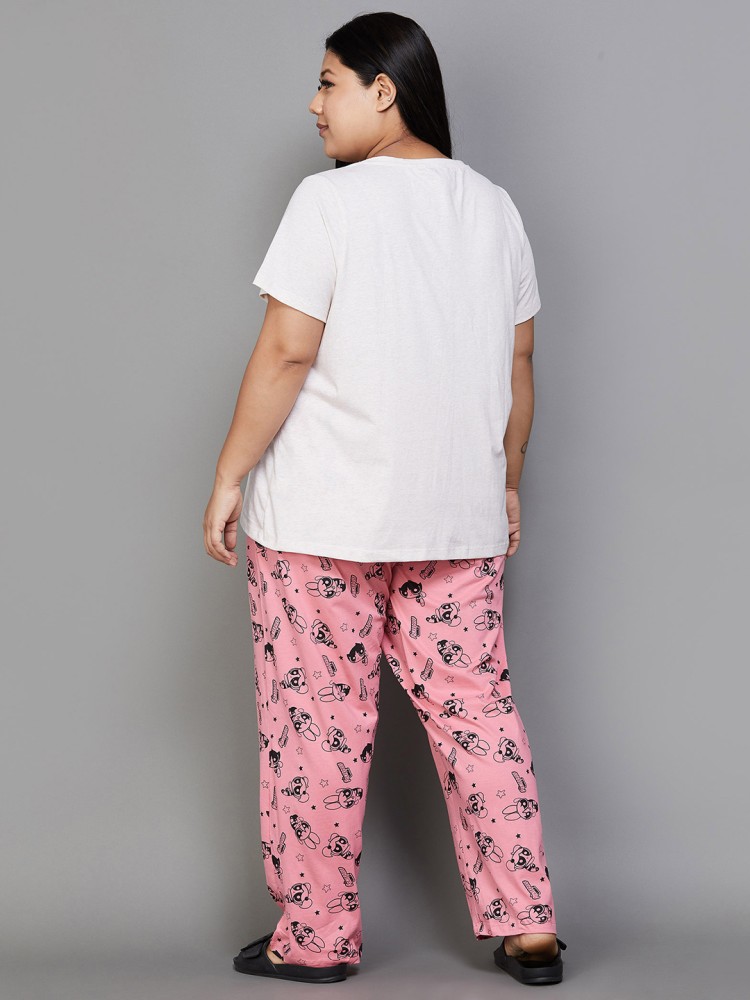 Buy Nexus By Lifestyle Plus Size Women Printed Lounge Pants