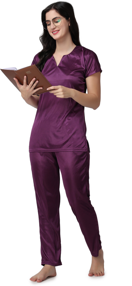 Satin night suit shop flipkart