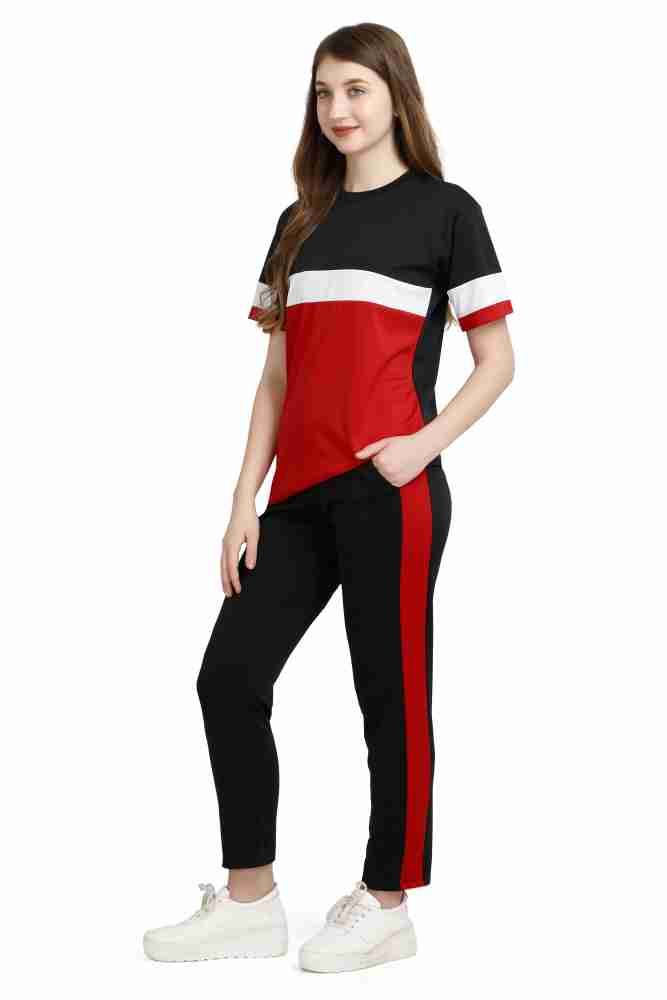 TWOCRAZIIE Colorblock Women Track Suit - Buy TWOCRAZIIE Colorblock Women  Track Suit Online at Best Prices in India