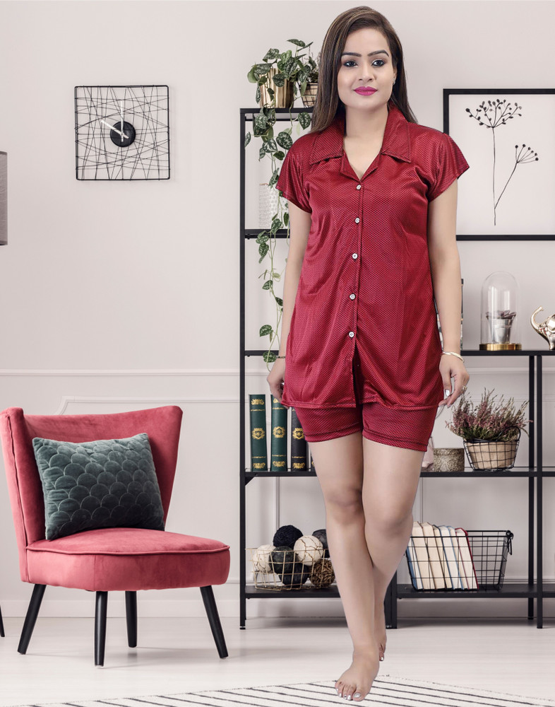 clothus Women Solid Purple Night Suit Set Price in India Buy clothus Women Solid Purple Night Suit Set at Flipkart Night Suit Set