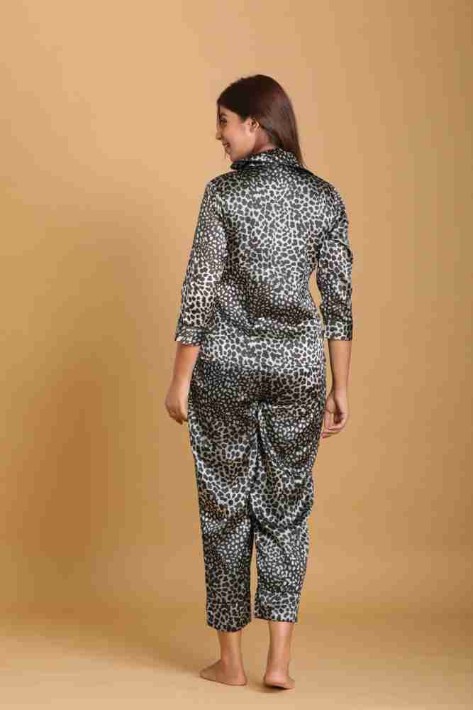 Leopard print pyjama discount set