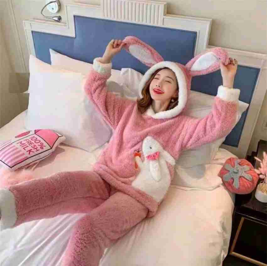 Camey Women Printed Pink Night Suit Set Price in India Buy Camey