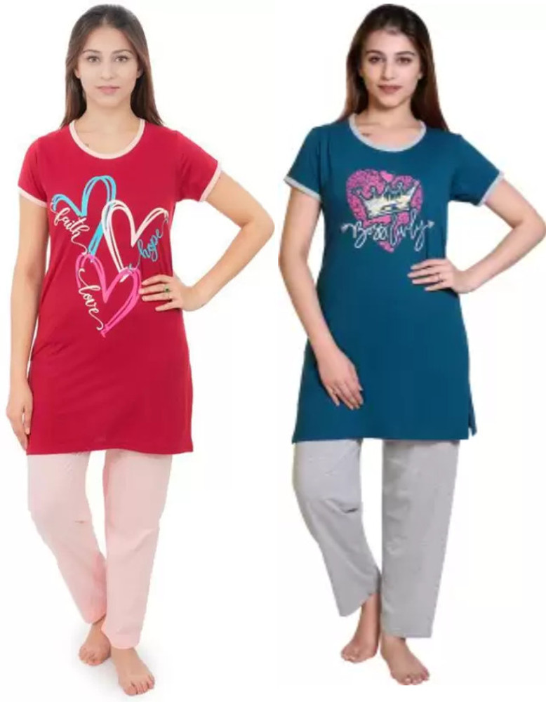Flipkart night dress cotton clearance