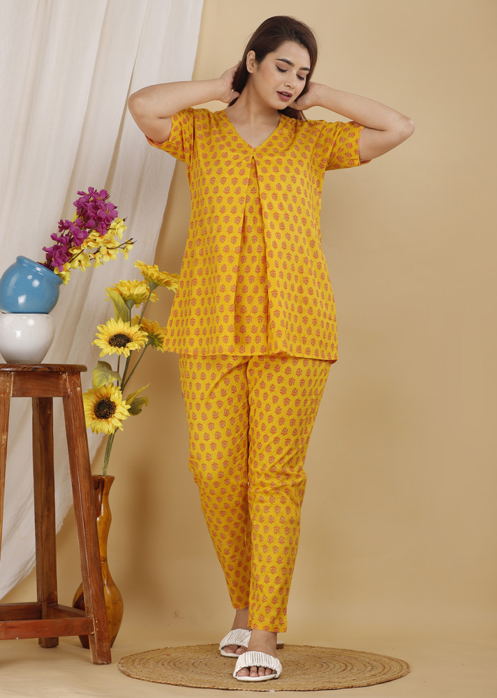 Yellow sales night suit