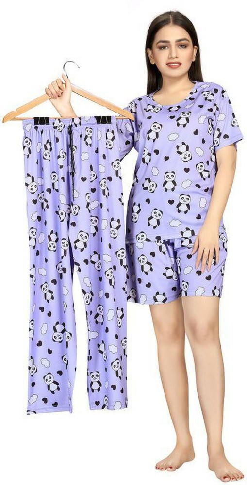 Exitro Women Printed Purple Night Suit Set Price in India - Buy Exitro  Women Printed Purple Night Suit Set at Flipkart.com Night Suit Set