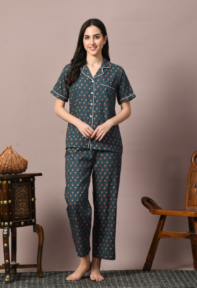 DreamBe Women Printed Multicolor Night Suit Set Price in India Buy DreamBe Women Printed Multicolor Night Suit Set at Flipkart Night Suit Set