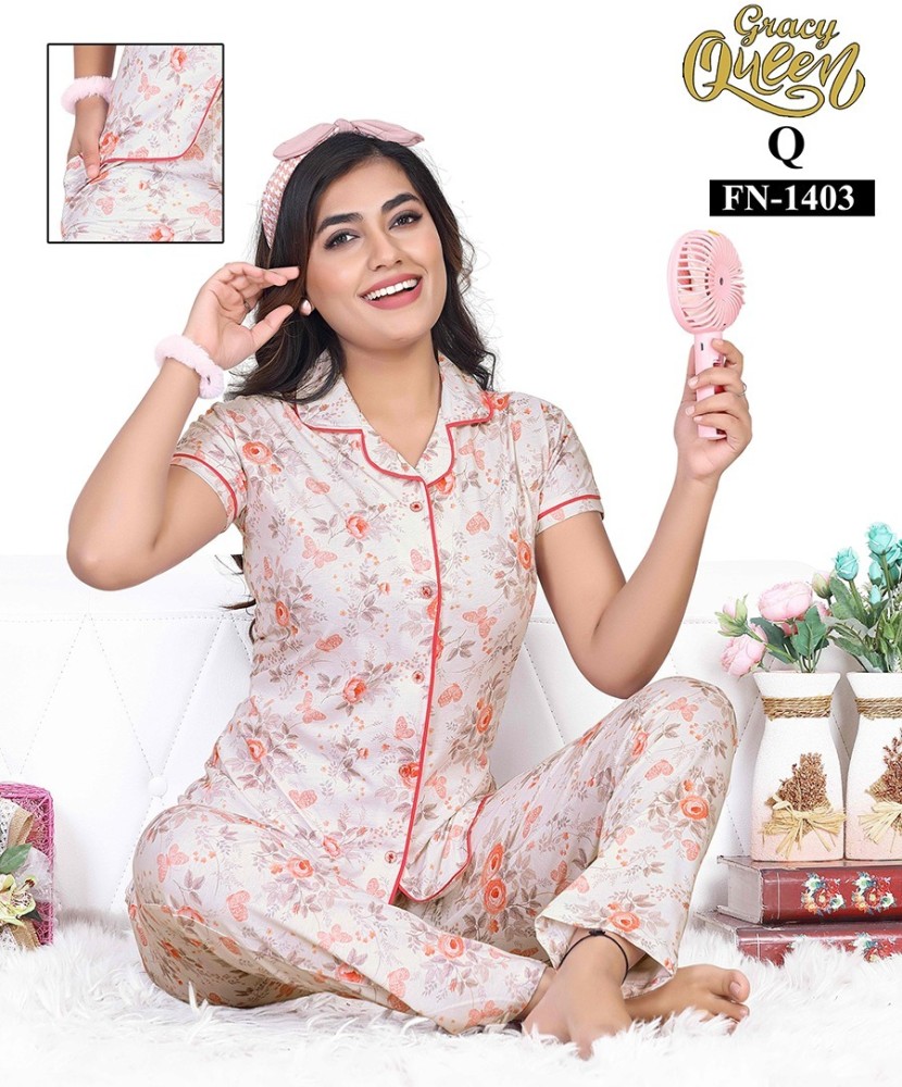 Cotton night suit for ladies online flipkart