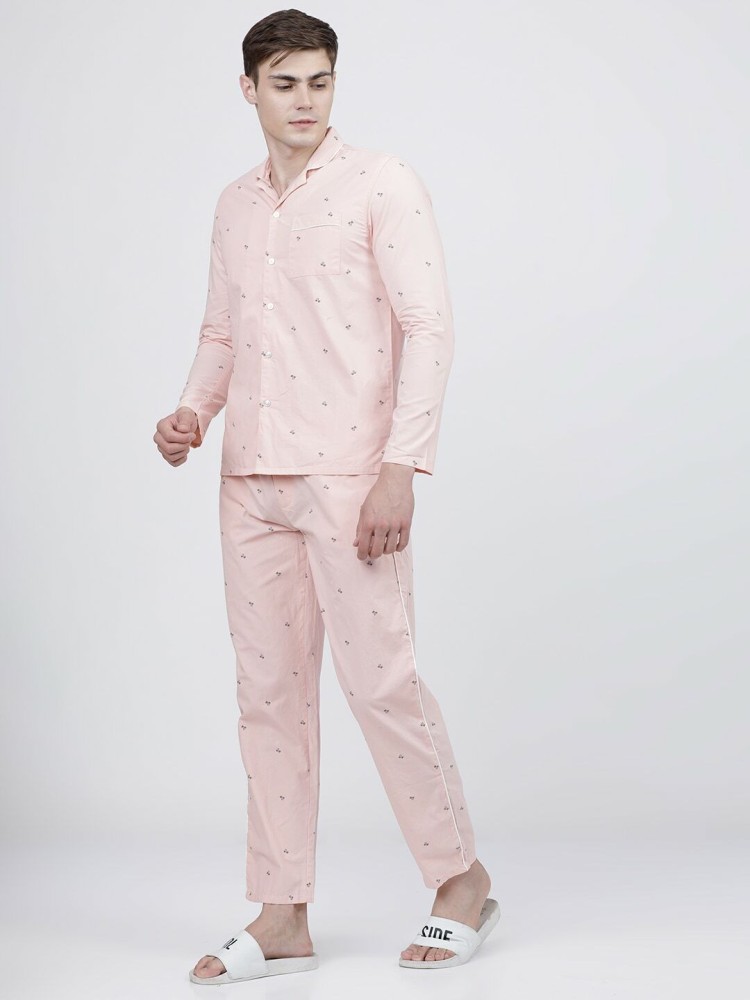 Mens pink online pjs