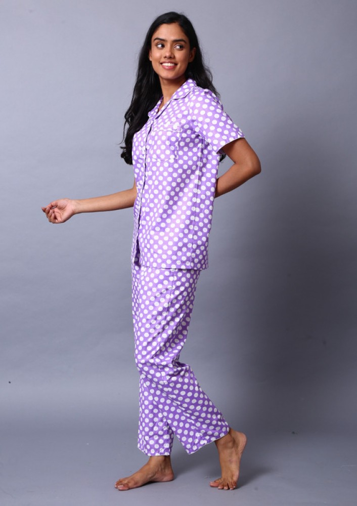 Labelkuhoo Women Printed Purple Night Suit Set Price in India - Buy  Labelkuhoo Women Printed Purple Night Suit Set at  Night Suit  Set