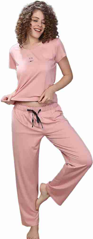 Little pink top night suit