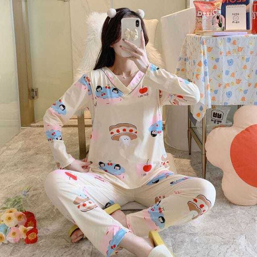 DR Brand Women Printed White Night Suit Set Price in India Buy DR Brand Women Printed White Night Suit Set at Flipkart Night Suit Set