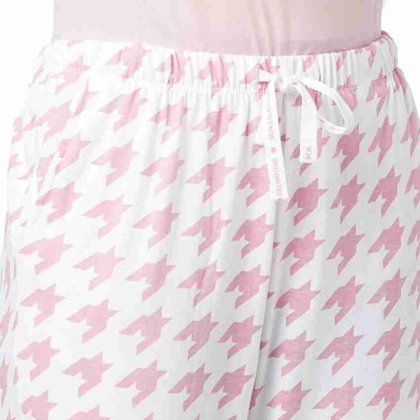 YU by Pantaloons Women Printed Pink Night Suit Set Price in India - Buy YU  by Pantaloons Women Printed Pink Night Suit Set at  Night Suit  Set