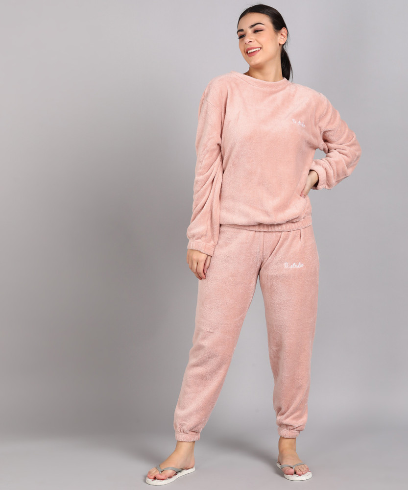 GRX Women Printed Pink Night Suit Set Price in India Buy GRX