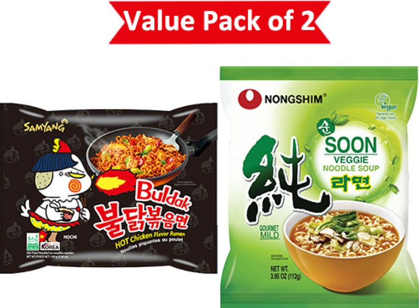 Samyang Buldak FIRE CHICKEN CHEESE (Pack of 5) Ramen Instant Noodles  Non-vegetarian