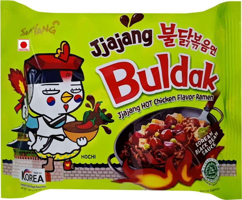 Samyang Buldak Jjajang Korean Black Bean Hot Chicken Ramen - Stir