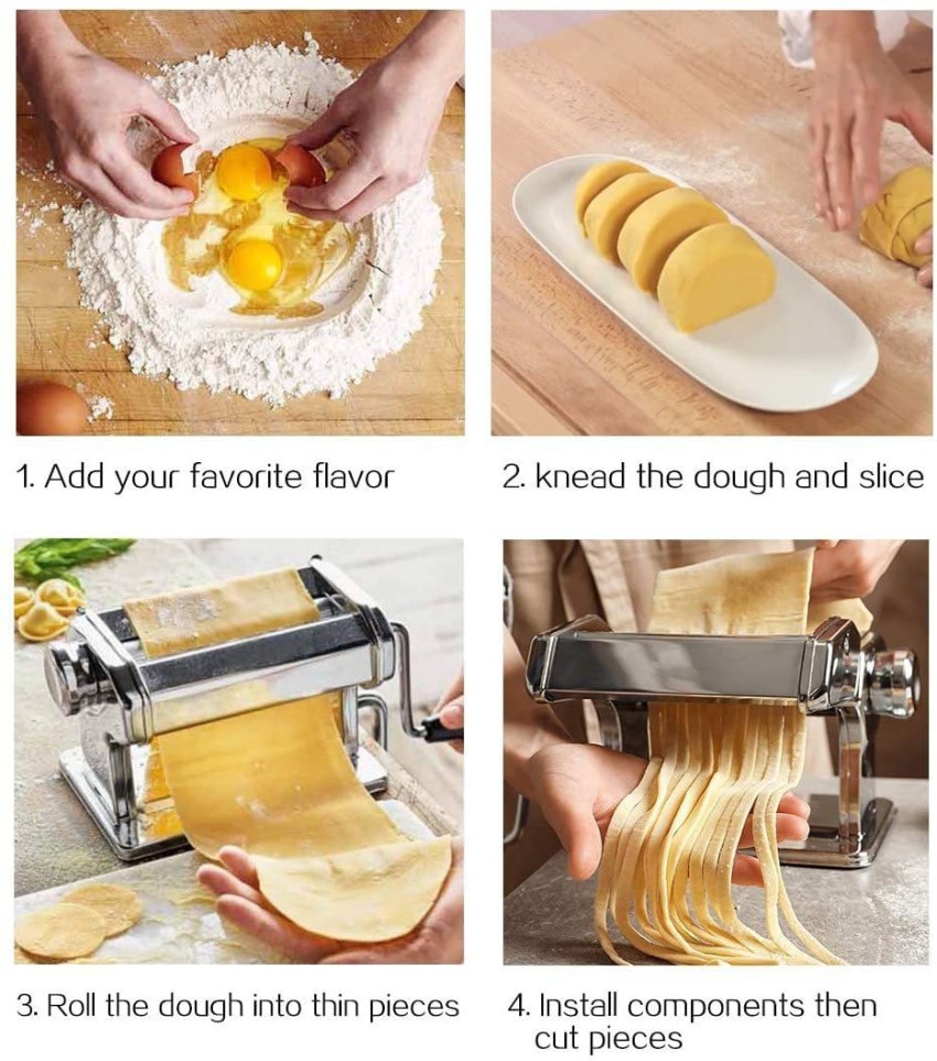 Hand pasta on sale roller cutter