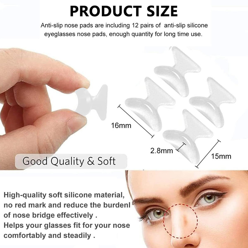 Eyeglass nose pads best sale