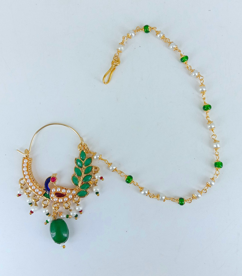 Nirmalkayaa Beads Gold plated Plated Alloy Nathiya Price in India Buy Nirmalkayaa Beads Gold plated Plated Alloy Nathiya Online at Best Prices in India Flipkart