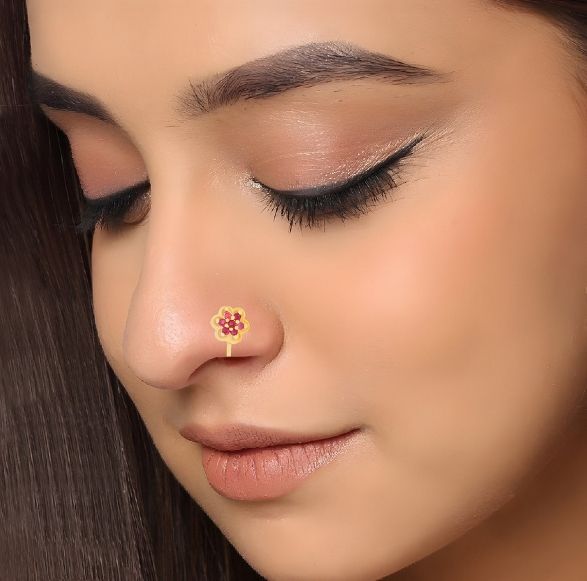 Stone nose discount pin gold