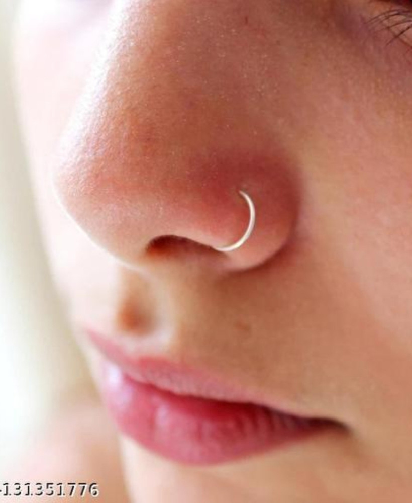 Girl with outlet nose ring