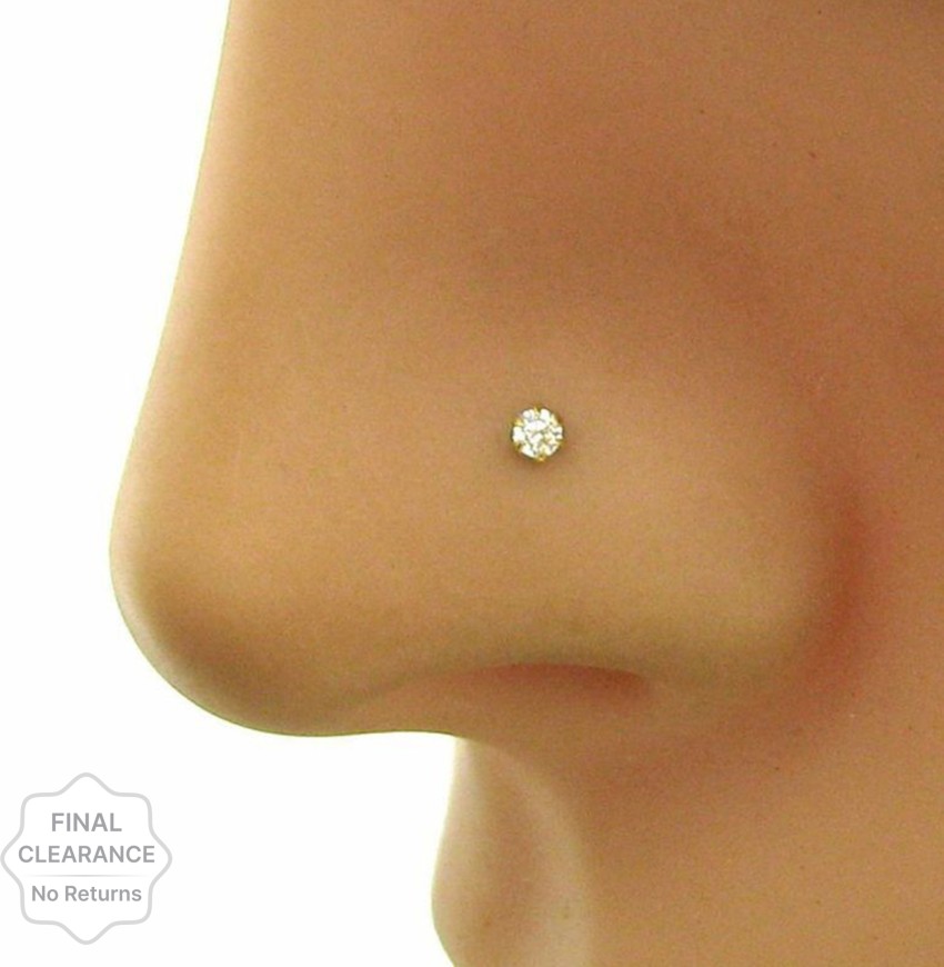 Single stone shop nose stud