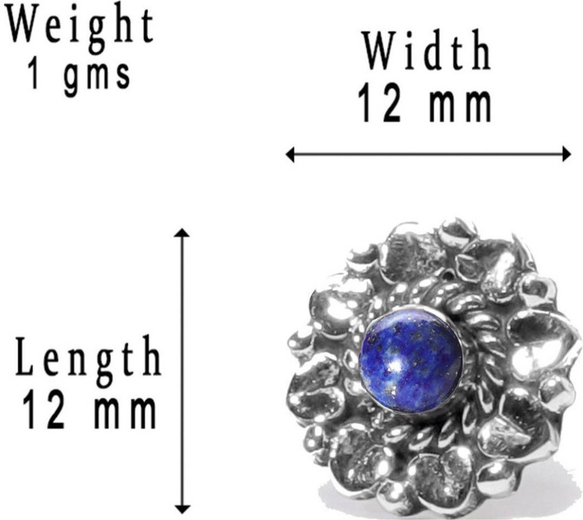 Lapis lazuli hot sale nose stud