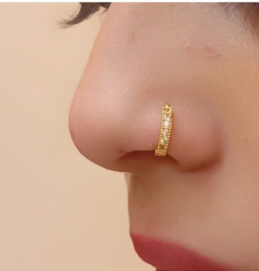 Trend Flux Cubic Zirconia Gold plated Rhodium Plated Brass Alloy