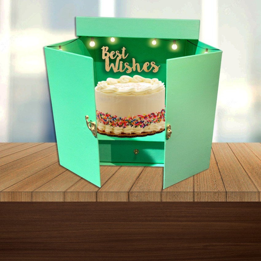 Assopack White Cake Box with Handle, 250-400, Size: Customisable