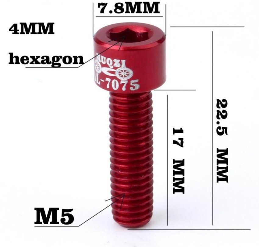 Red discount stem bolts