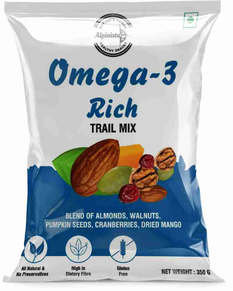 Alpinista OMEGA 3 RICH Nuts Dry Fruits Berries Trail Mix 350g