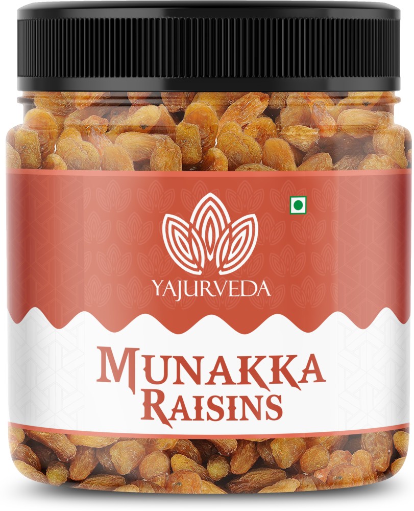Yajurveda Premium jumbo Munakka, Juicy Abjosh, Jumbo golden raisins with  seeds(250 gm) Raisins Price in India - Buy Yajurveda Premium jumbo  Munakka, Juicy Abjosh