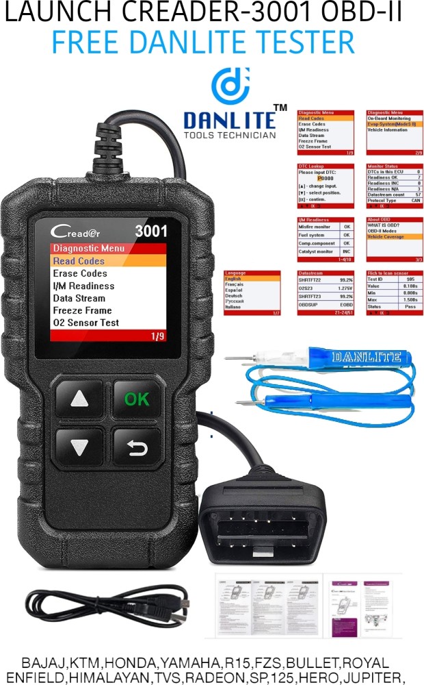 TOOLS TECHNICIAN UNIVERSAL bs6 bike scanner OBD Reader Price in India - Buy  TOOLS TECHNICIAN UNIVERSAL bs6 bike scanner OBD Reader online at