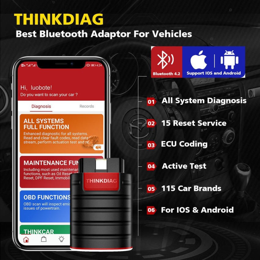Thinkdiag mini OBD2 bluetooth Android et IOS