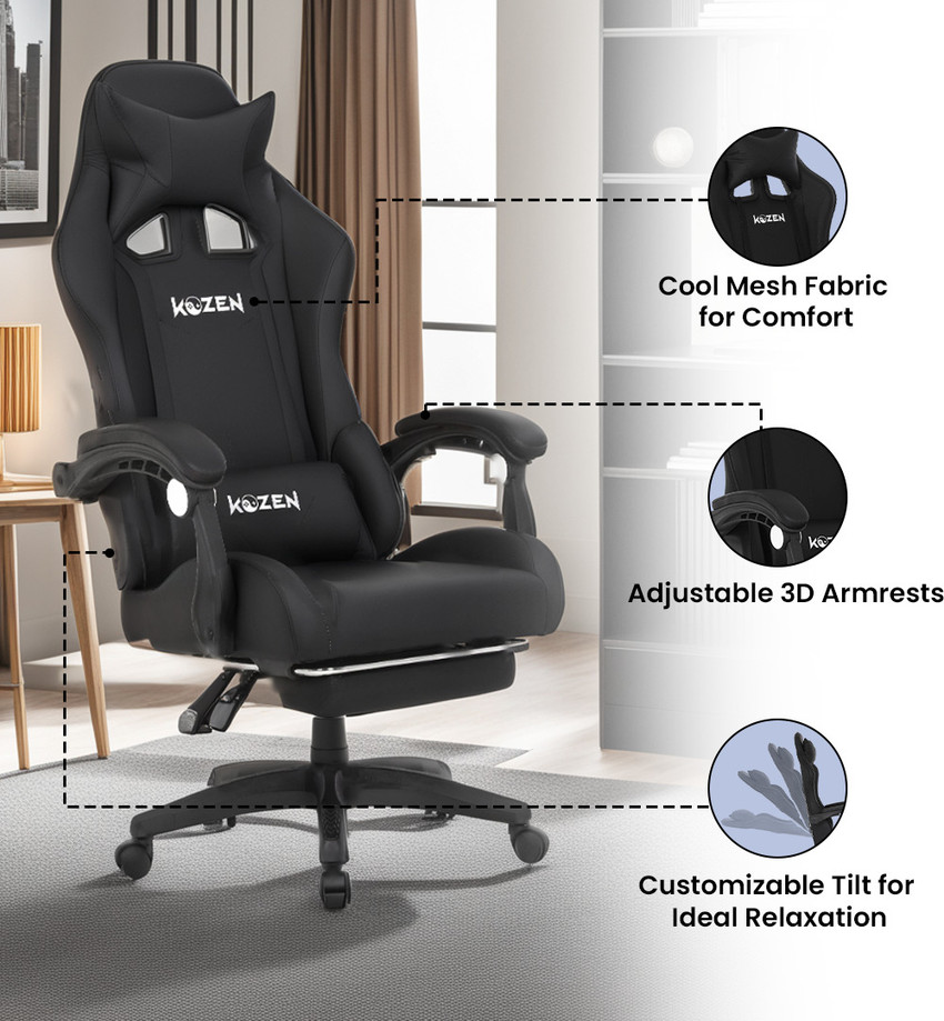 Azimuth outlet gaming chair