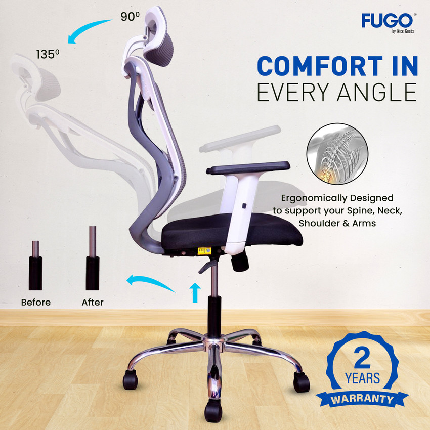 Office chair with shoulder discount support