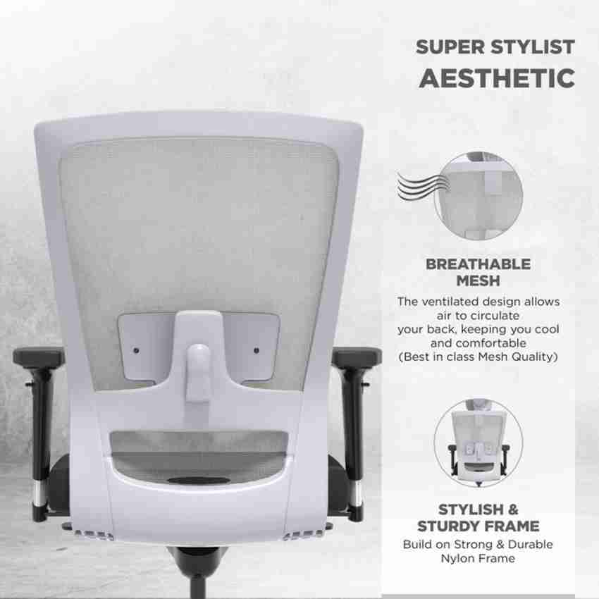 The Sleep Company SmartGRID Stylux Mid-Back Chair for Office &  HomePatented SmartGRID Technology Nylon Office Executive Chair Price in  India - Buy The Sleep Company SmartGRID Stylux Mid-Back Chair for Office 