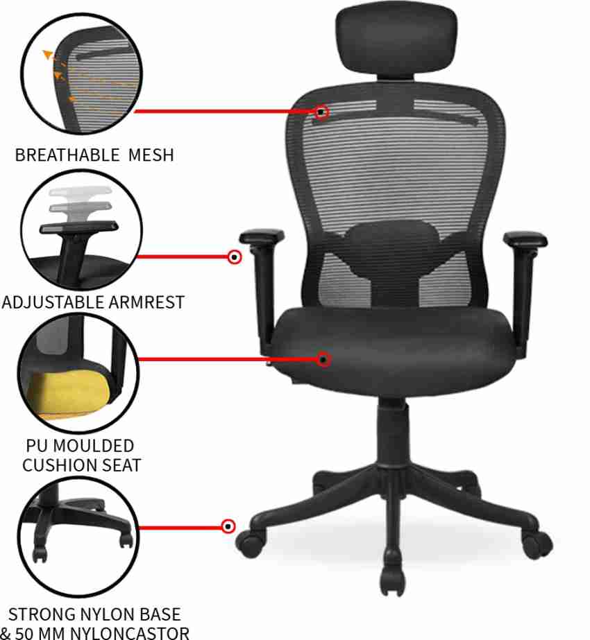 THEOFFICEROOM Butterfly High Back Mesh office chair With Synchro