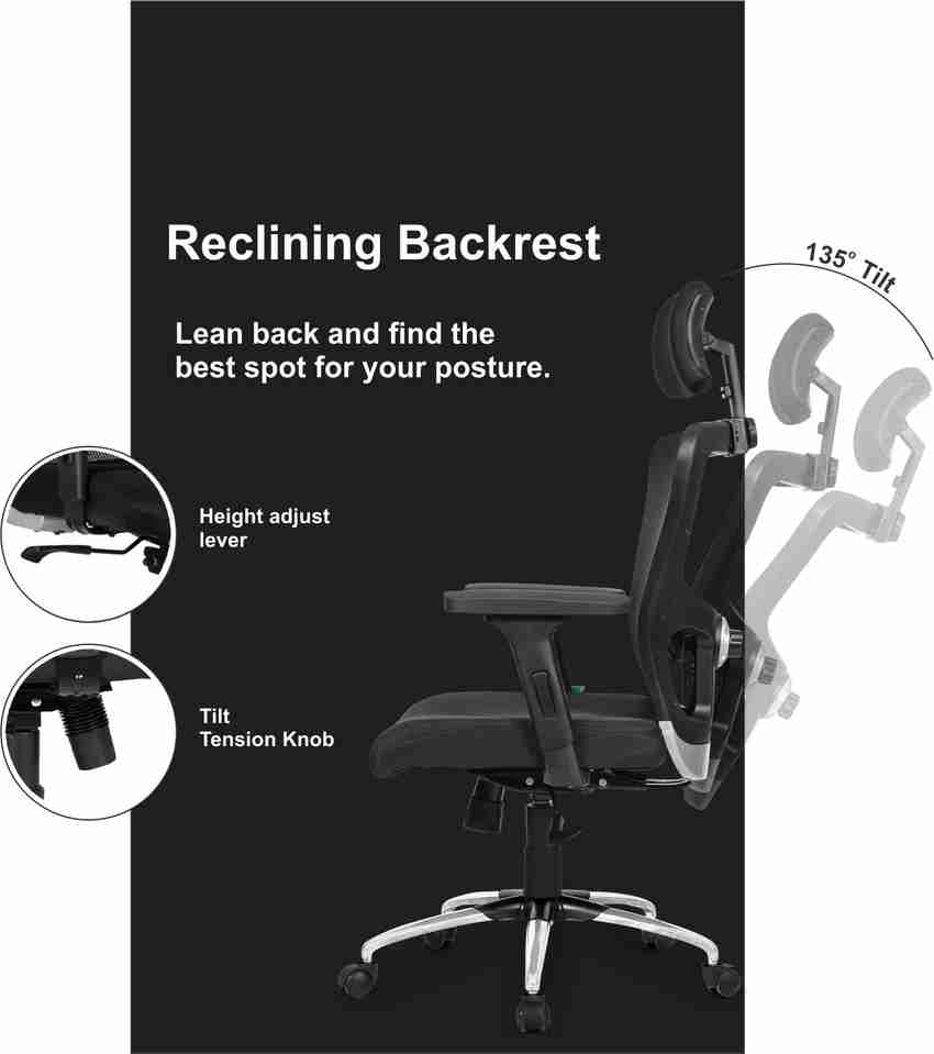 APEX CHAIRS SAVYA HOME BEATLE CHROME BASE HIGH BACK OFFICE CHAIR