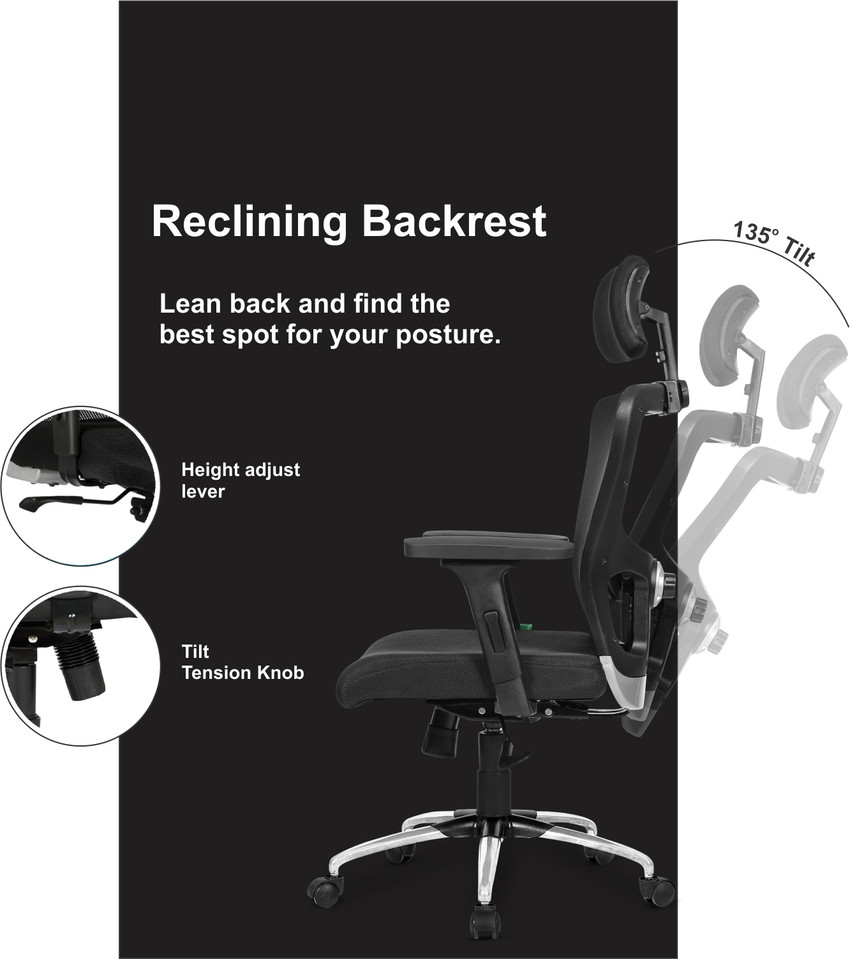 APEX CHAIRS SAVYA HOME BEATLE CHROME BASE HIGH BACK OFFICE CHAIR