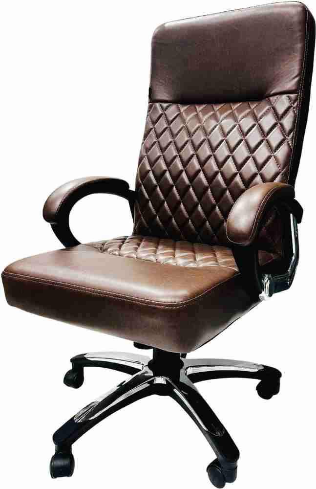 Verona brown executive leather hot sale office chair