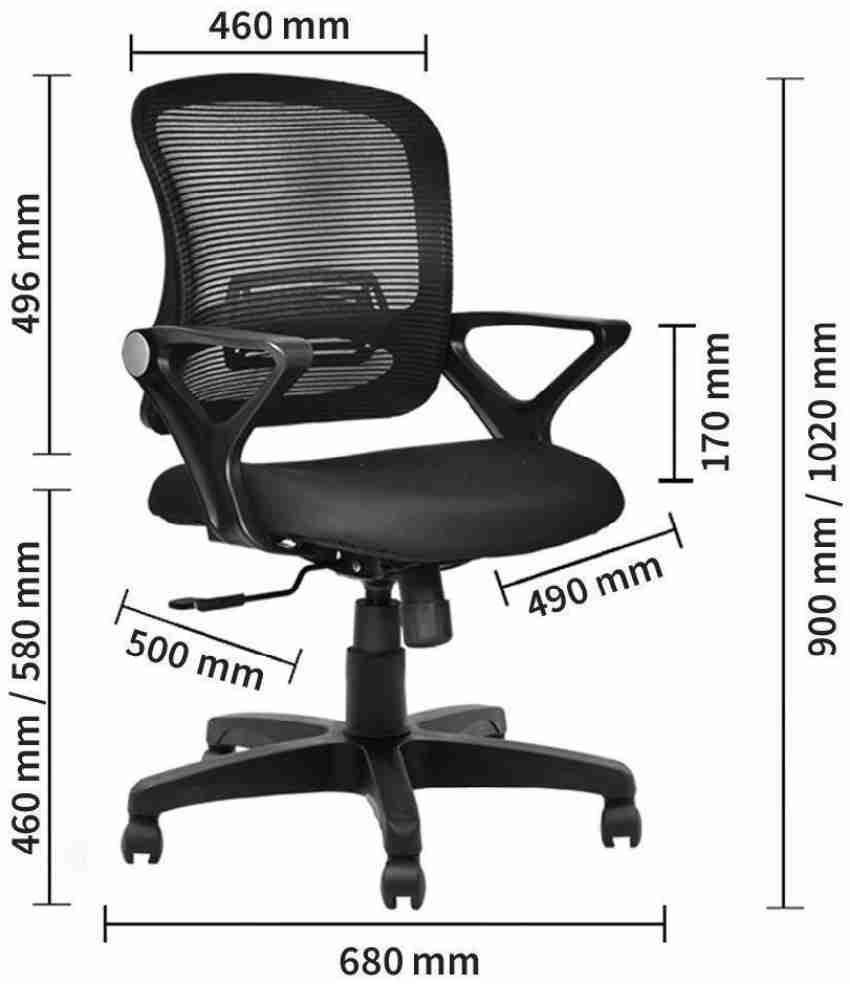 arbiterr Mesh Office Adjustable Arm Chair Price in India Buy