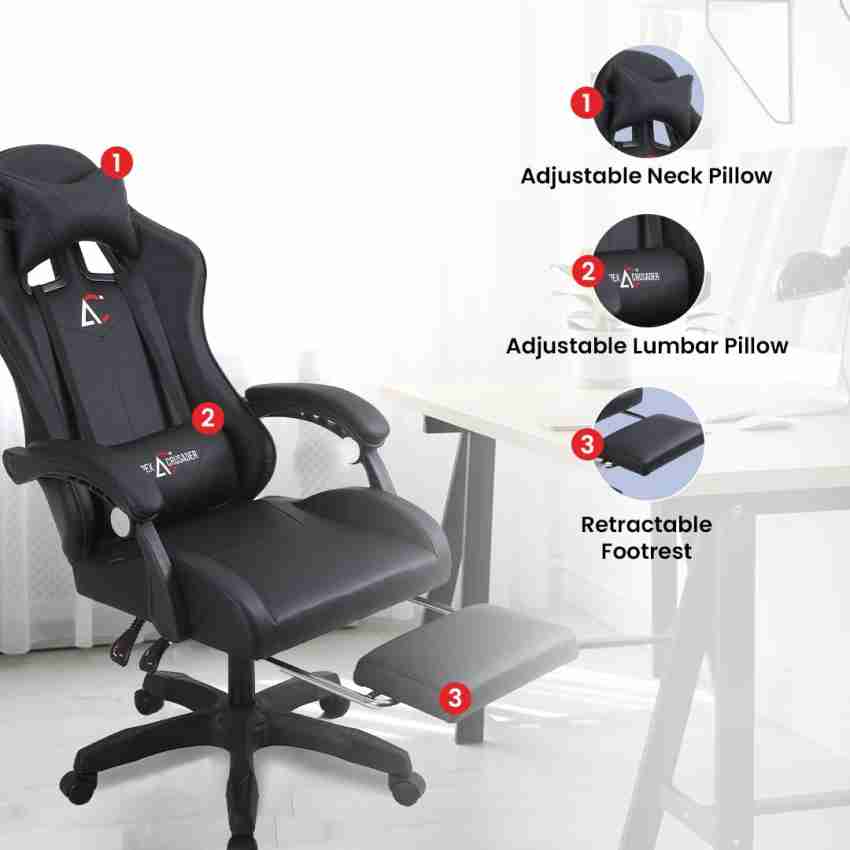 SAVYA HOME Snipe Office Chair Adjustable headrest Lumbar support footrest Apex Crusader Leatherette Office Executive Chair Price in India Buy SAVYA HOME Snipe Office Chair Adjustable headrest Lumbar s...