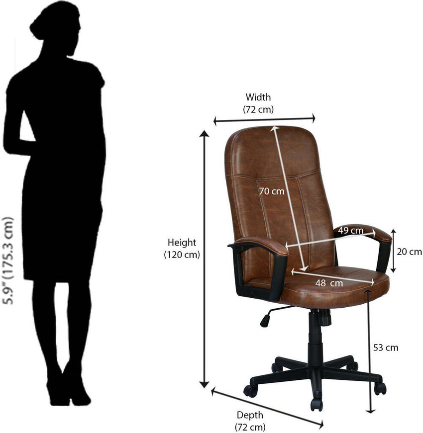 Nilkamal mayor high shop back office chair