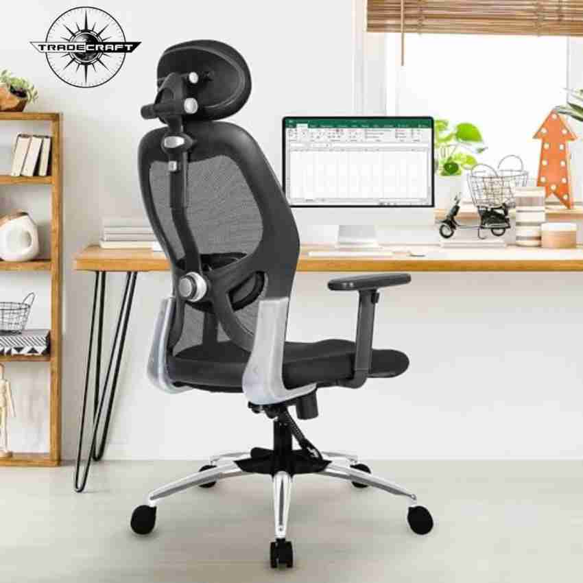 Da URBAN® Merlion Office Chair, High Back Mesh Ergonomic Home Office Desk  Chair with 3 Years Warranty (Grey)