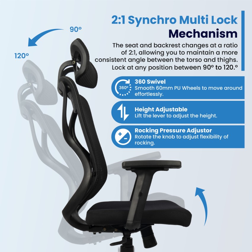 Desk to discount chair height ratio