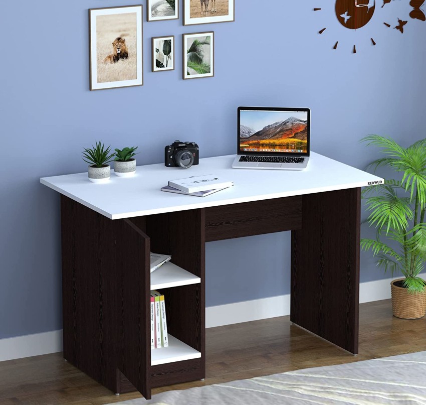 Anikaa Henrik Engineered Wood Study Table Study Desk Office Desk Laptop  Table with Drawer (White) (D. I. Y)