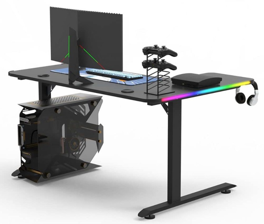 Computer Desk K Shaped - Black 100cm