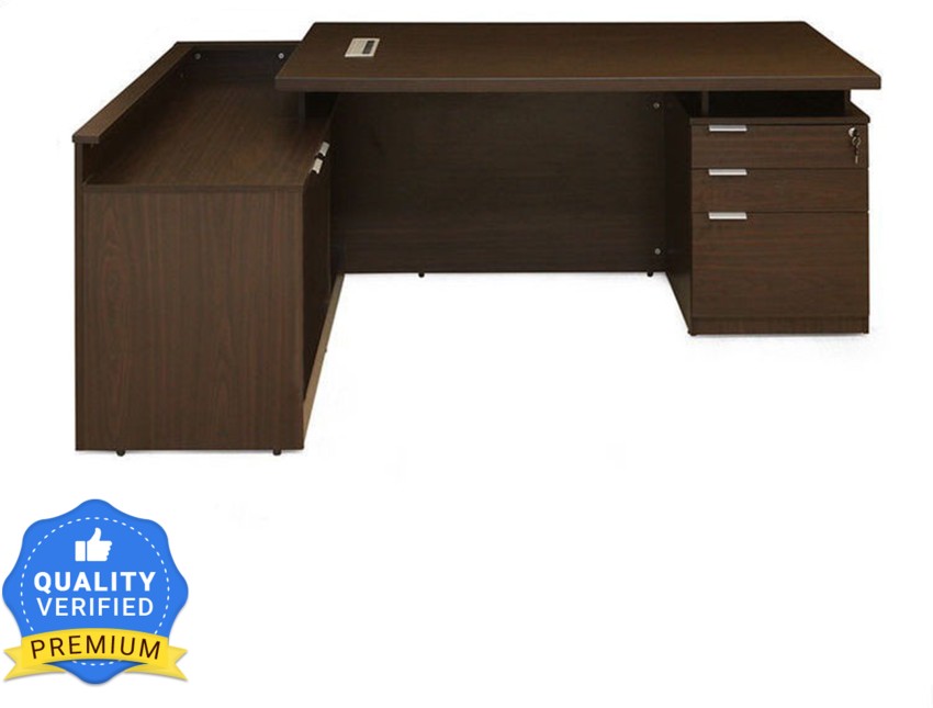 Nilkamal Elegant Executive Office Table (Walnut) - Nilkamal Furniture